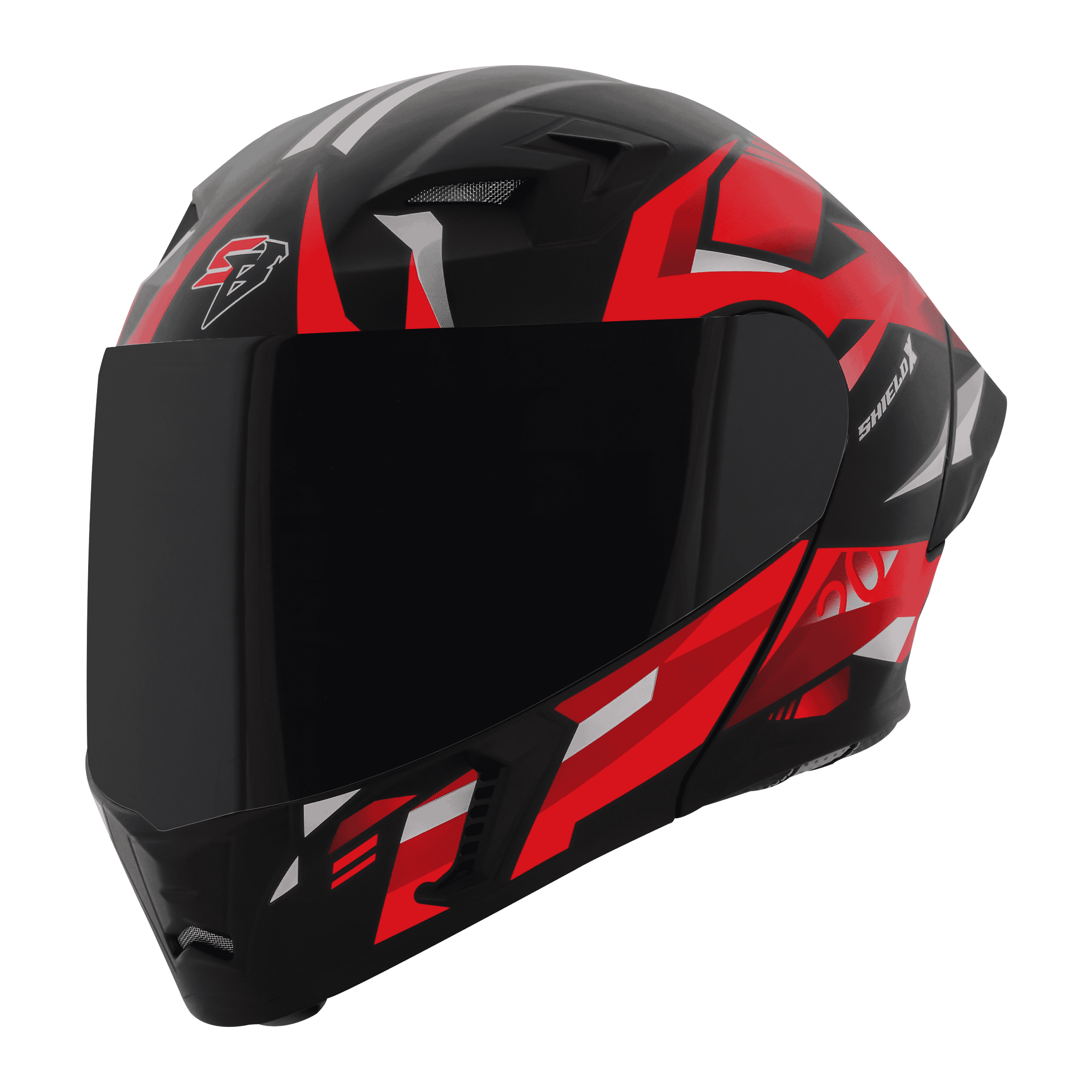 SBA-20 SHIELD X GLOSSY BLACK WITH RED